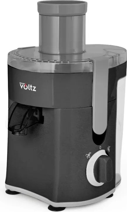 Сокоизстисквачка Oliver Voltz OV51160C, 400W, 600 мл, 2 степени, Голям отвор, Контейнер за отпадъци, Тиха, Черен