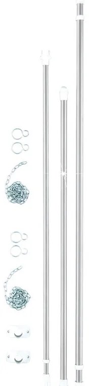 Метална телескопична стойка за дрехи сребърна Garment – Wenko