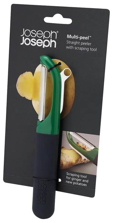 Тъмнозелена стъргалка за многократно почистване на кожи Multi-Peel™ - Joseph Joseph