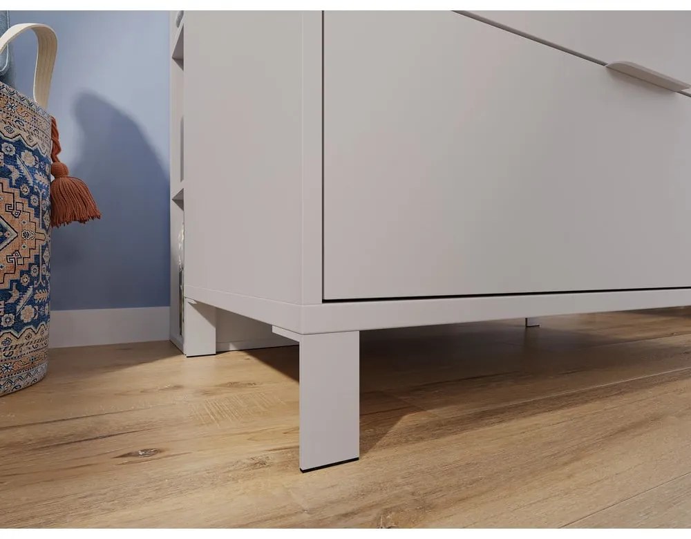 Кремав детски скрин 115x92x54 cm Alkmaar – Germania