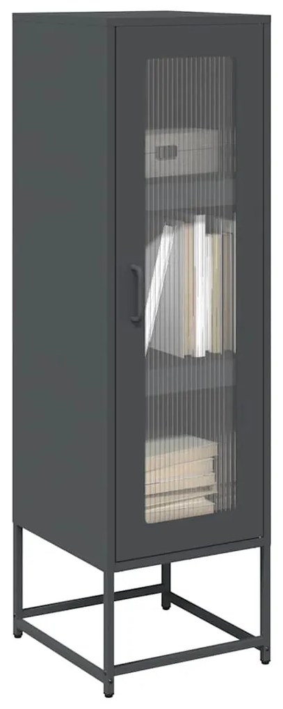 853394 vidaXL Висока дъска антрацит 36x39x123 cm Студено валцувана стомана