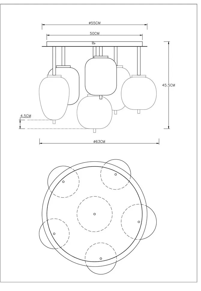 ПЛАФОНИЕРА 6X40W E14