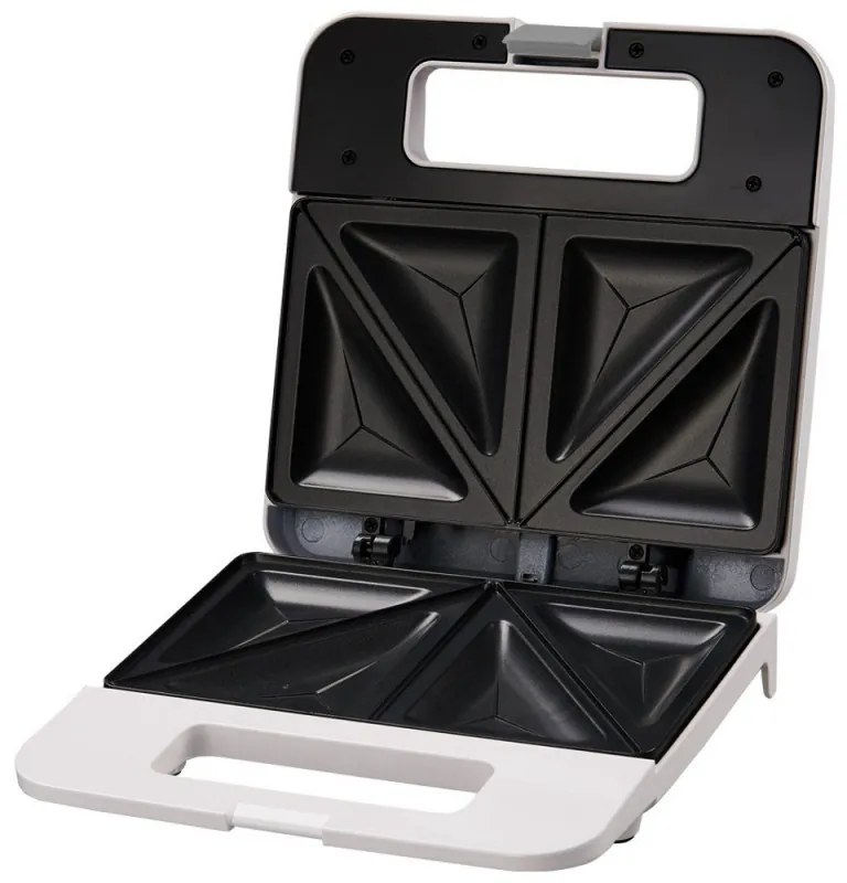 Сандвич тостер Esperanza EKT010W Parmigiano, 1000W, Четири сандвича, Тефлонови плочи, Бял