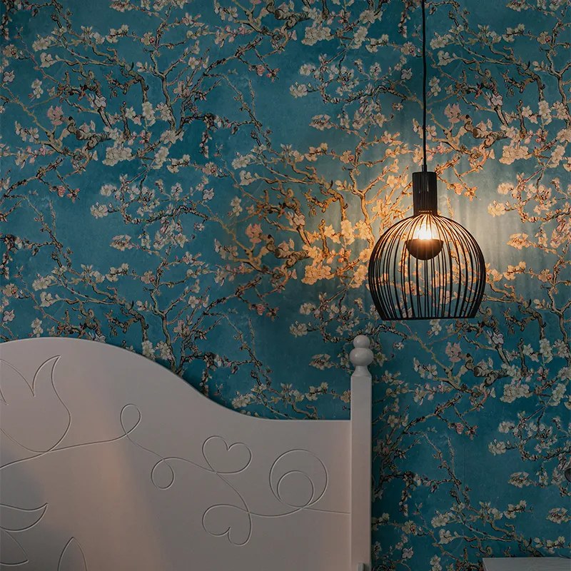 Дизайнерски кръгъл висящ аплик черен 30 см - Dos