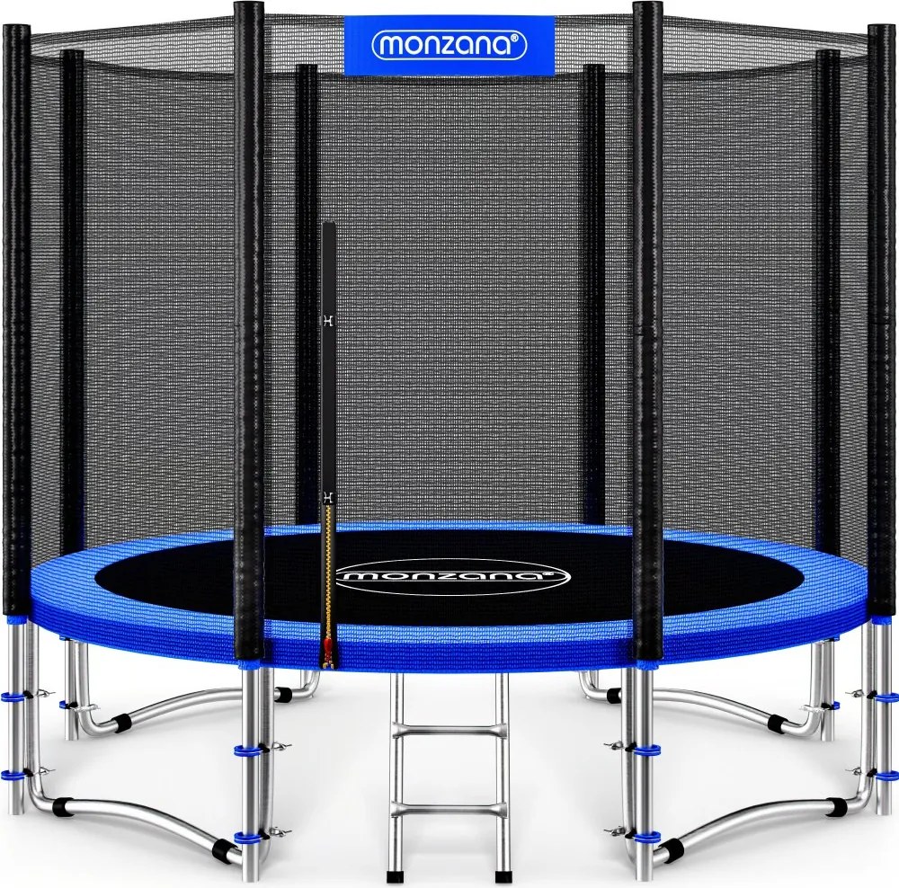Градински батут MONZANA с предпазна мрежа и стълба - 305 см