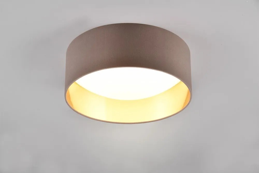 Светлокафяво LED осветление за таван ø 30 cm Locarno - Reality
