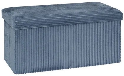 Пейка със съхранение atmosphera Arum, Рипсено кадифе, Сгъваема, 76x38 cm - Каки