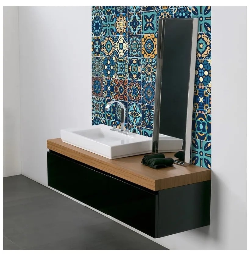 Комплект от 9 декоративни стикера за стена , 10 x 10 cm Dizier - Ambiance