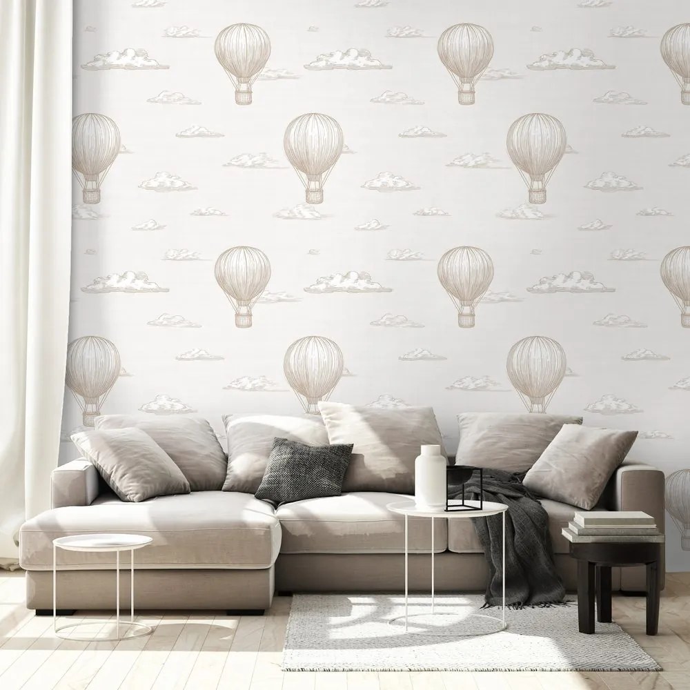 Самозалепващ тапет – Балони с горещ въздух в облаците