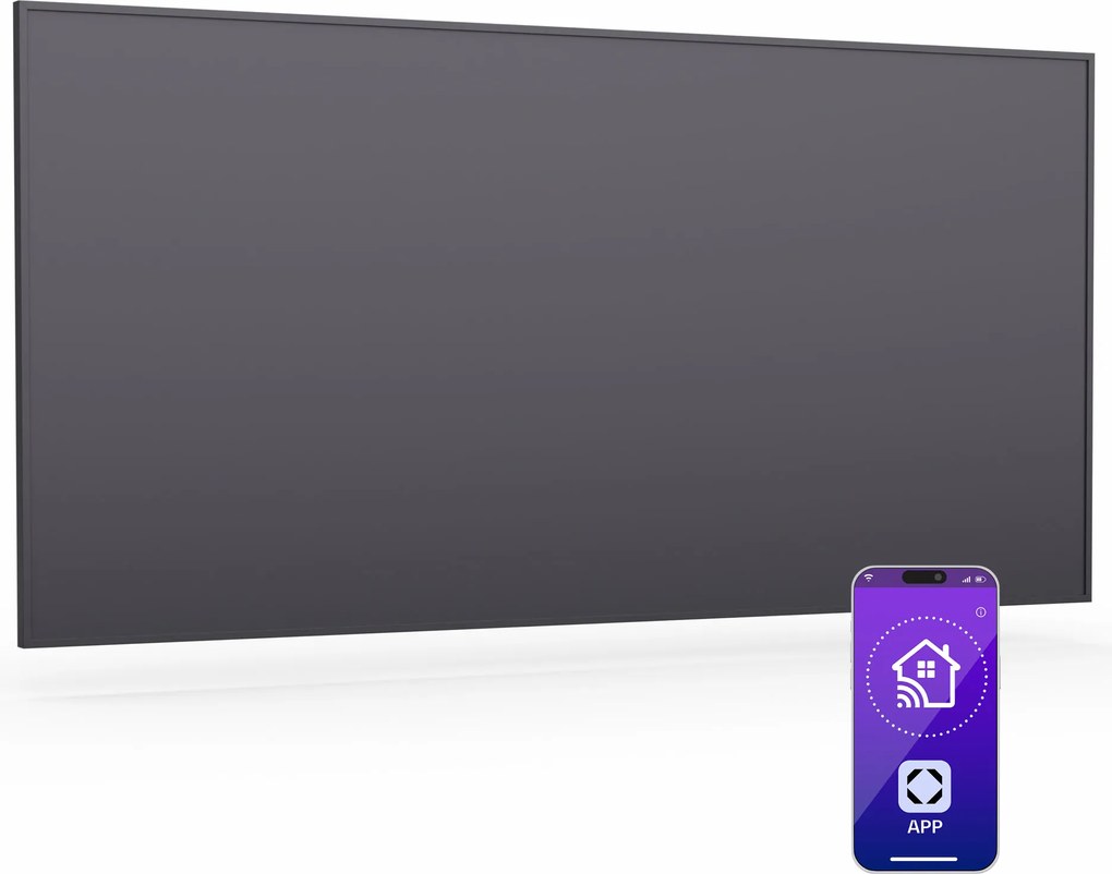 Klarstein Wonderwall Smart Инфрачервен отоплител, 60x120см, Апликация, 770W, Седмичен таймер, IP24