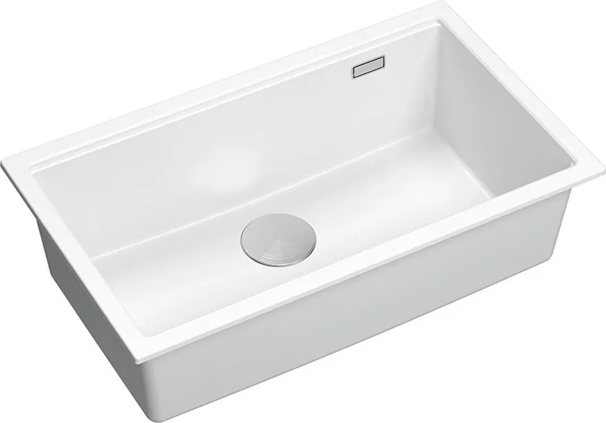 гранитна мивка Logan 110 White
