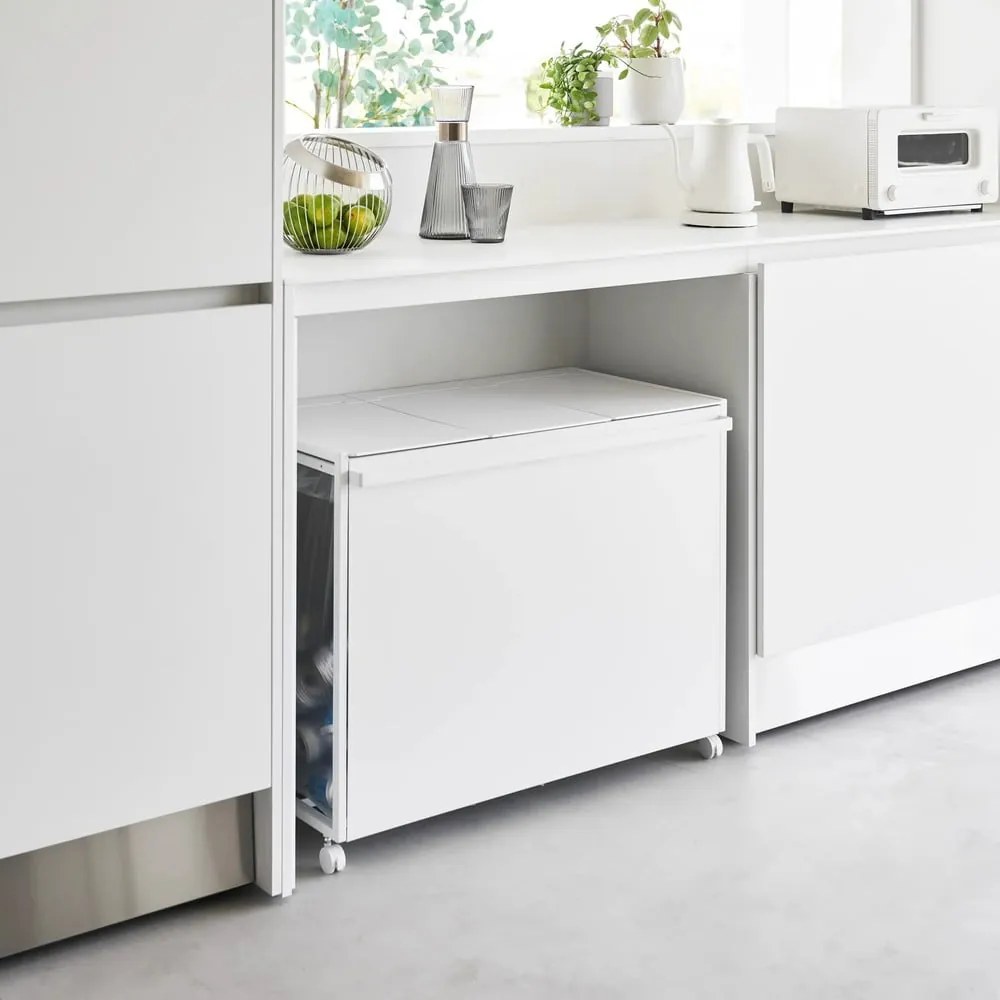 Бяло метално кошче за рециклиране Tower – YAMAZAKI