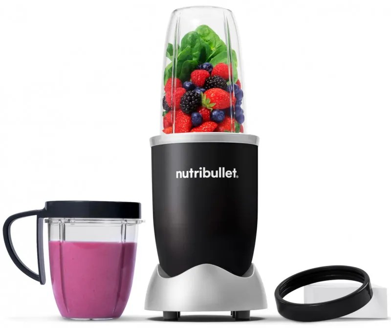 Блендер Nutribullet NB606B, 600W, 500/700 мл, 20000 об/мин, Разбиване на лед, Без BPA, Черен