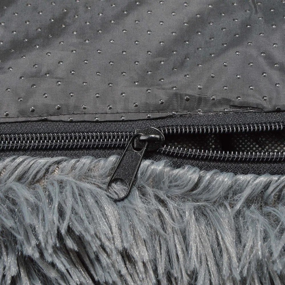 Тъмносиво покривало за седалка за куче 75x80 cm – Love Story