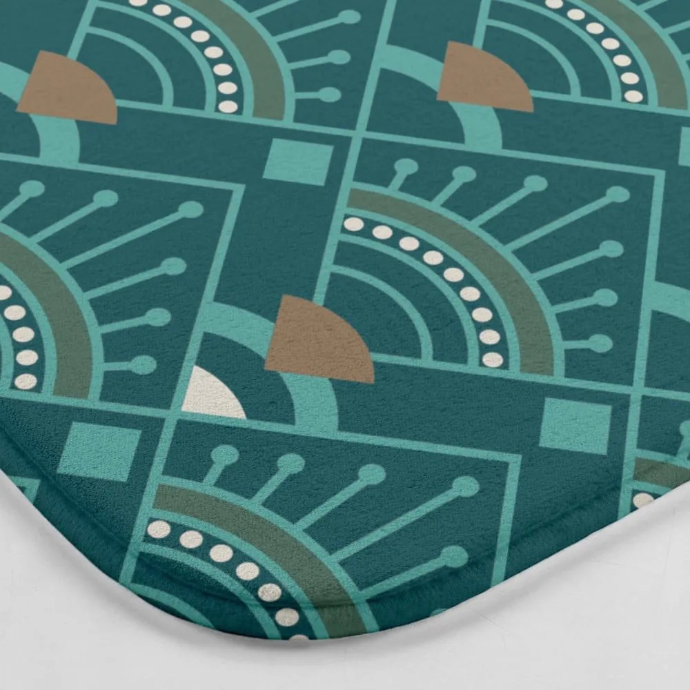 Килим за баня WC в петролен цвят 45x45 cm Imperia – douceur d'intérieur