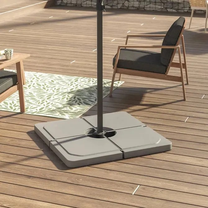 Тежест за страничен чадър Hesperide Stacio – стабилна и устойчива основа за чадър - Черен / 25 kg