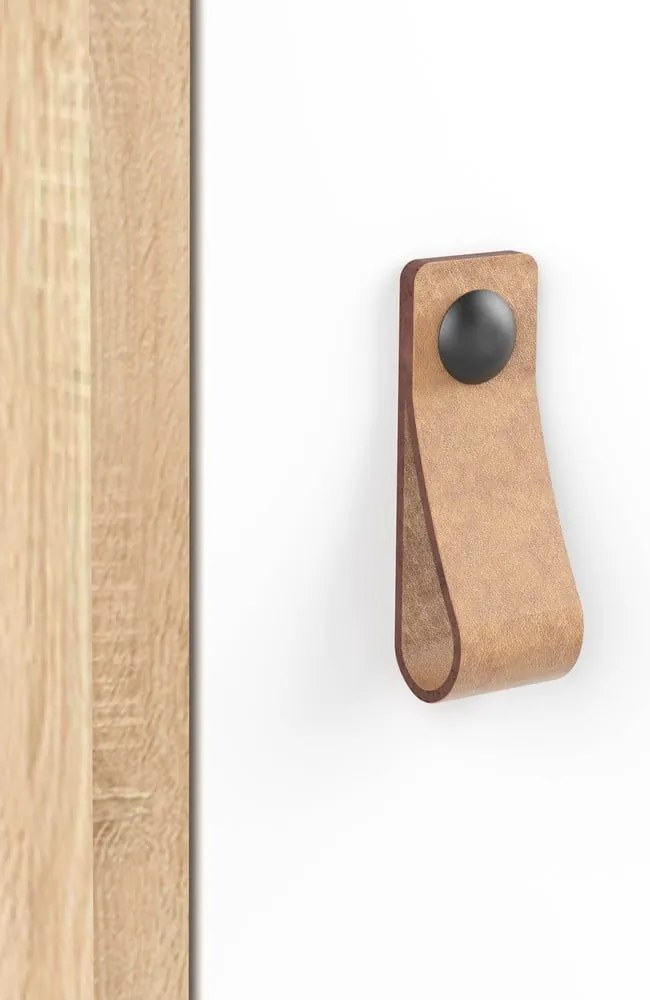 Работна маса с дъбов плот 50x115 cm Oxford - TemaHome