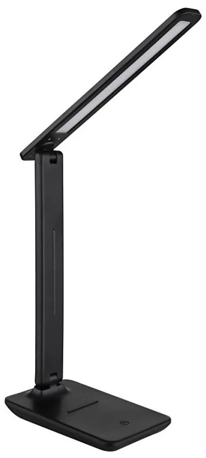 Globo 58439SA - BRIGHTON — зареждаема настолна лампа с LED, сензорен димер, 4 W/5 V, 1800 mAh, черна