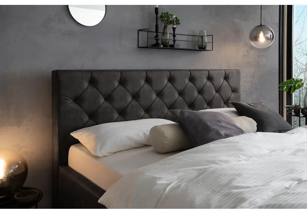 Тъмно сиво двойно легло , 160 x 200 cm San Remo - Meise Möbel