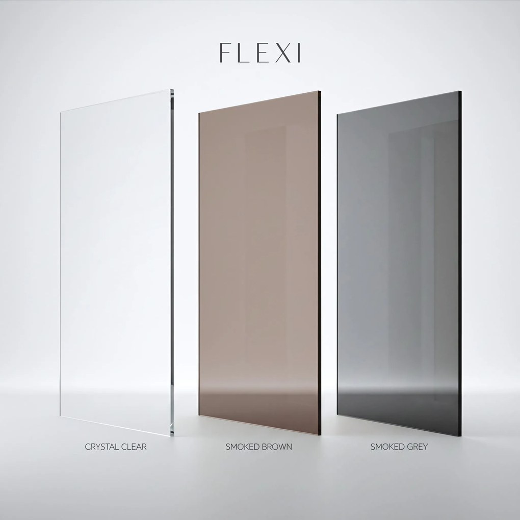Параван за душ Rea Flexi Grey / Chrome 80