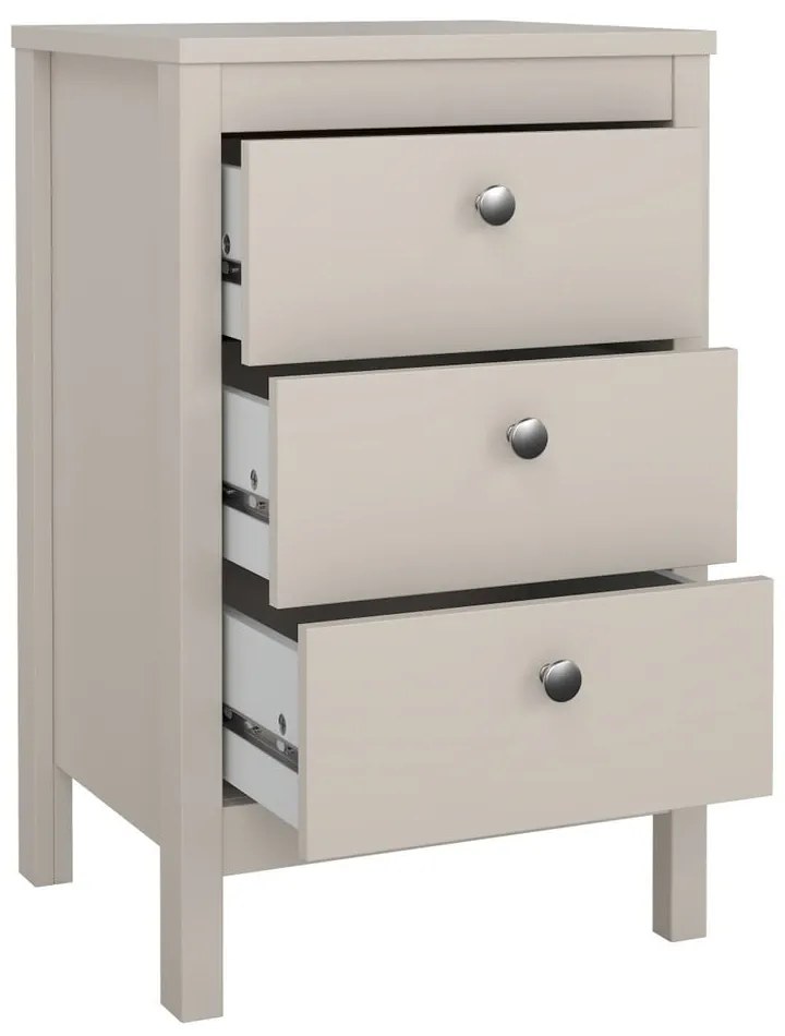 Сиво-бежово нощно шкафче Madrid – Tvilum