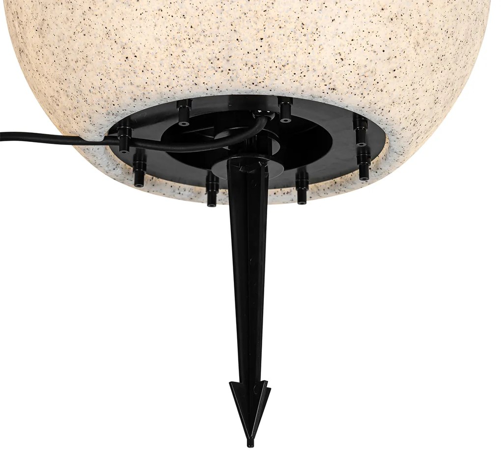 Умна външна лампа сива 35 см IP44 вкл. Wifi A60 - Nura