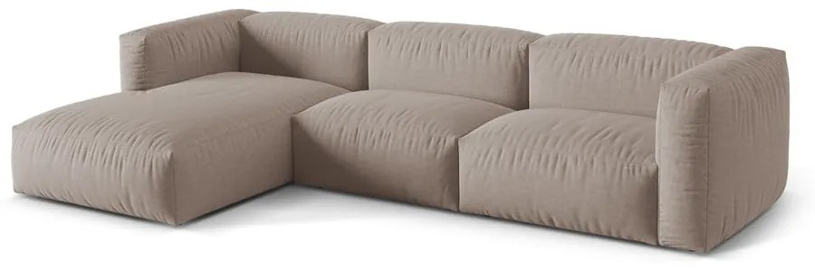 Бежов модулен ъглов диван (ляв ъгъл) Martina – Micadoni Home