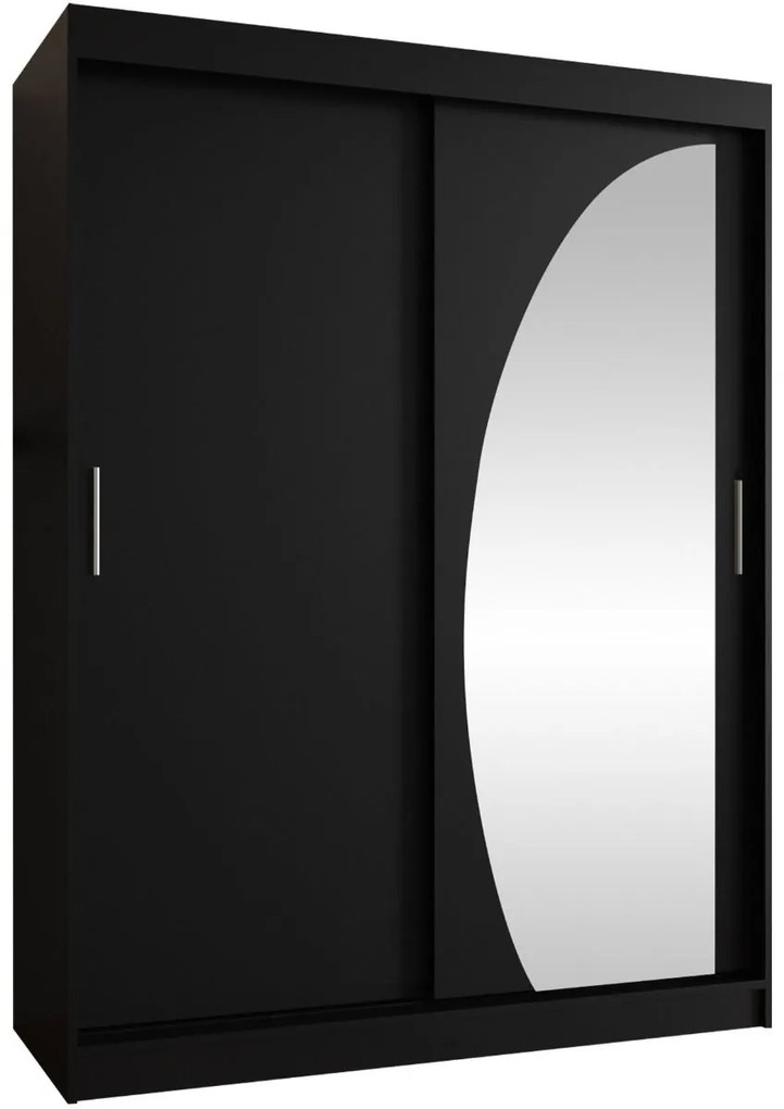 Гардероб Wika плъзгащ-Черно-Дължина: 150 см