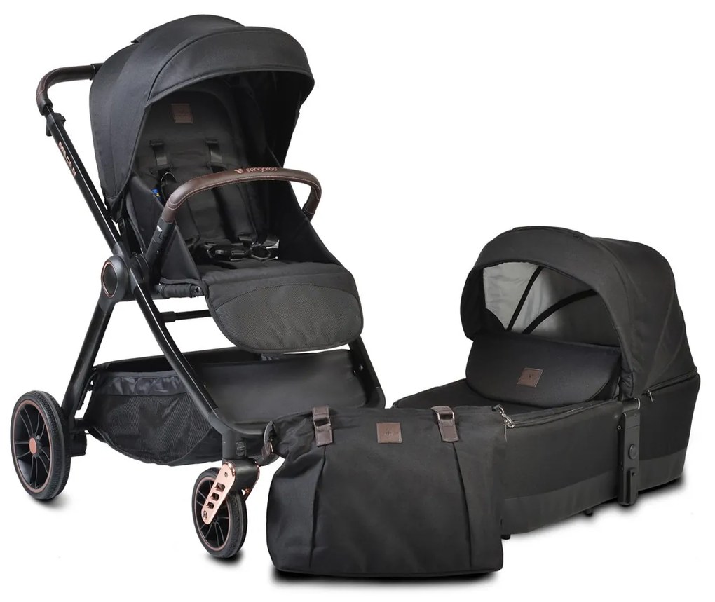 Cangaroo  -  Комбинирана детска количка 2в1 Macan черен