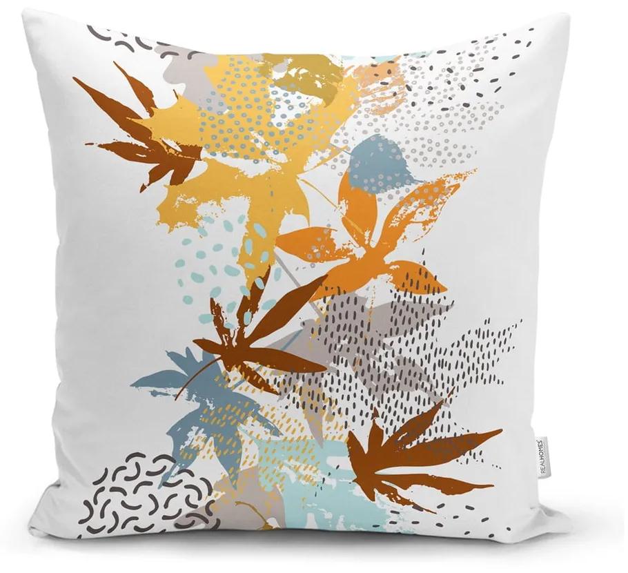 Комплект от 4 декоративни калъфки за възглавници Есенни листа, 45 x 45 cm - Minimalist Cushion Covers