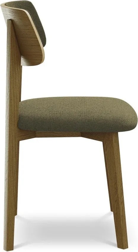 Зелен трапезен стол от масивна дървесина Niu – Makamii