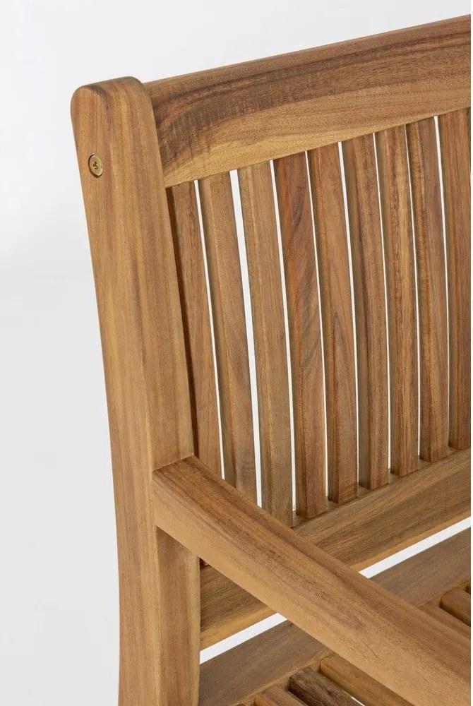 Градинска пейка от масивно дърво в естествен цвят Noemi – Bizzotto