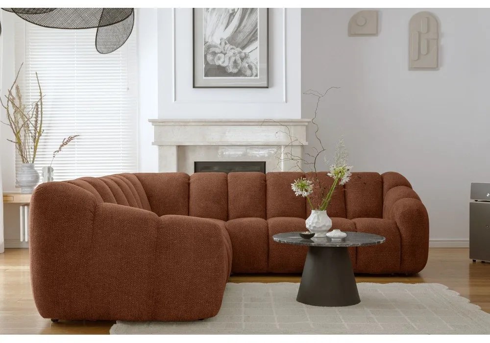 Теракотен ъглов диван Shell – Miuform