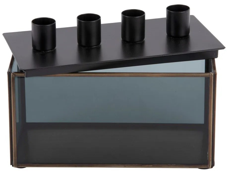 Стъклен свещник Boxed Rectangle - PT LIVING