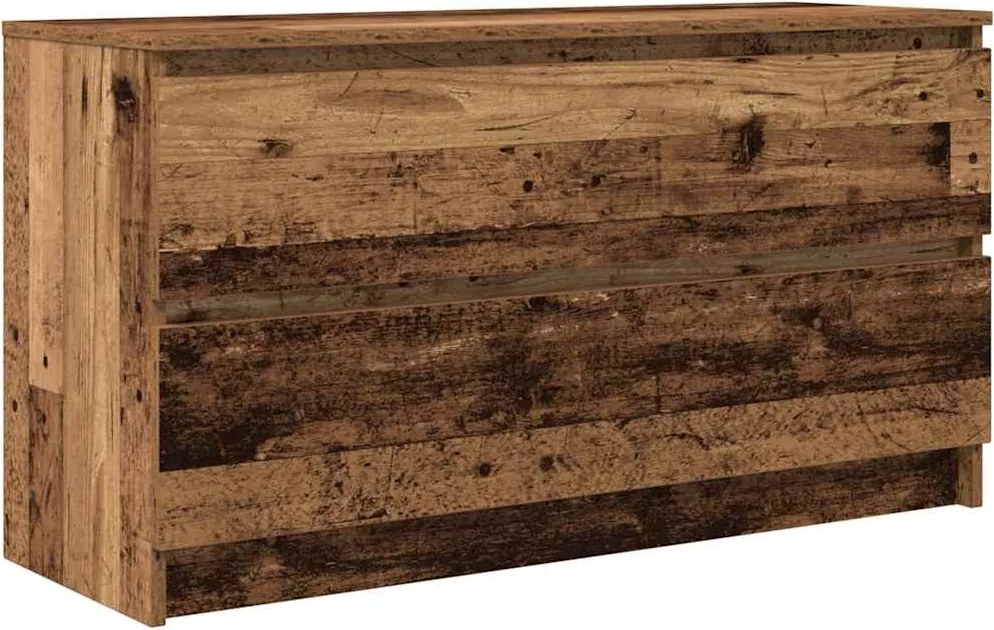 861812 vidaXL ТВ шкаф Старо дърво 100x35x54 cm Инженерна дървесина