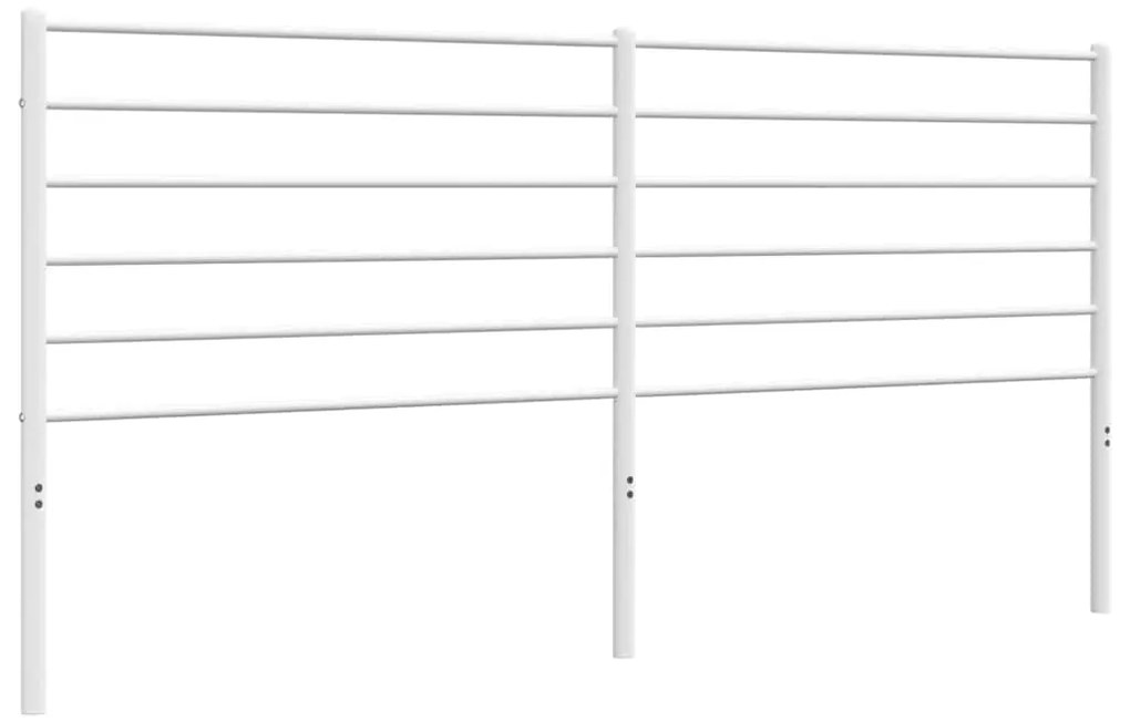 352404 vidaXL Метална резервна табла за легло, бяла, 180 см