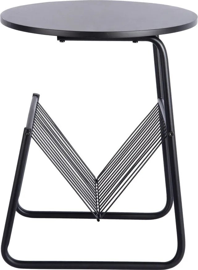 Метална кръгла странична масичка ø 40 cm Riqueza Revista – Leitmotiv