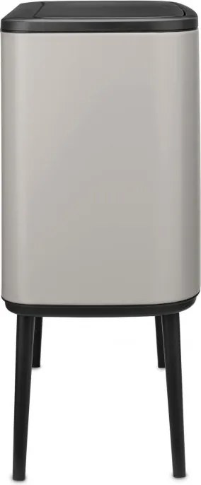 Кош за боклук Brabantia Bo Touch 1010454, 3x11 л, Плавно и безшумно отваряне, Голям отвор, Сив