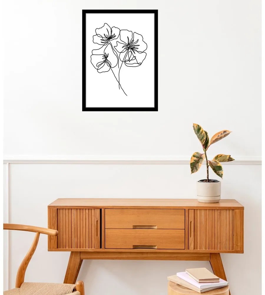 Постер 29x41 cm Black Poppy – Veronika Boulová