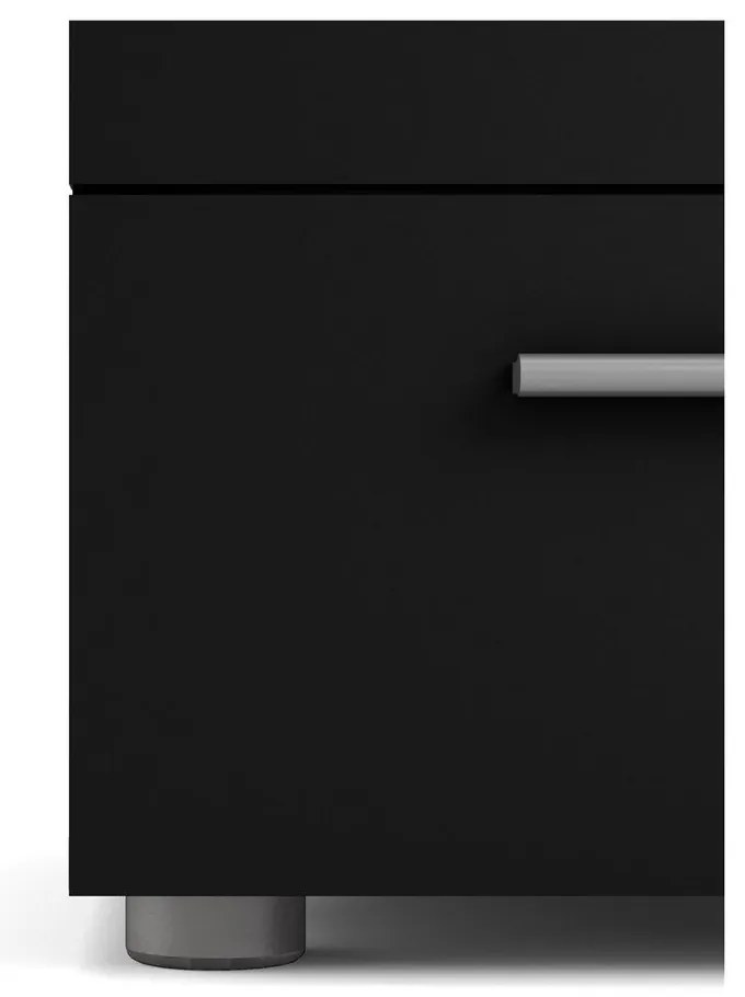Черно нощно шкафче Pepe - Tvilum