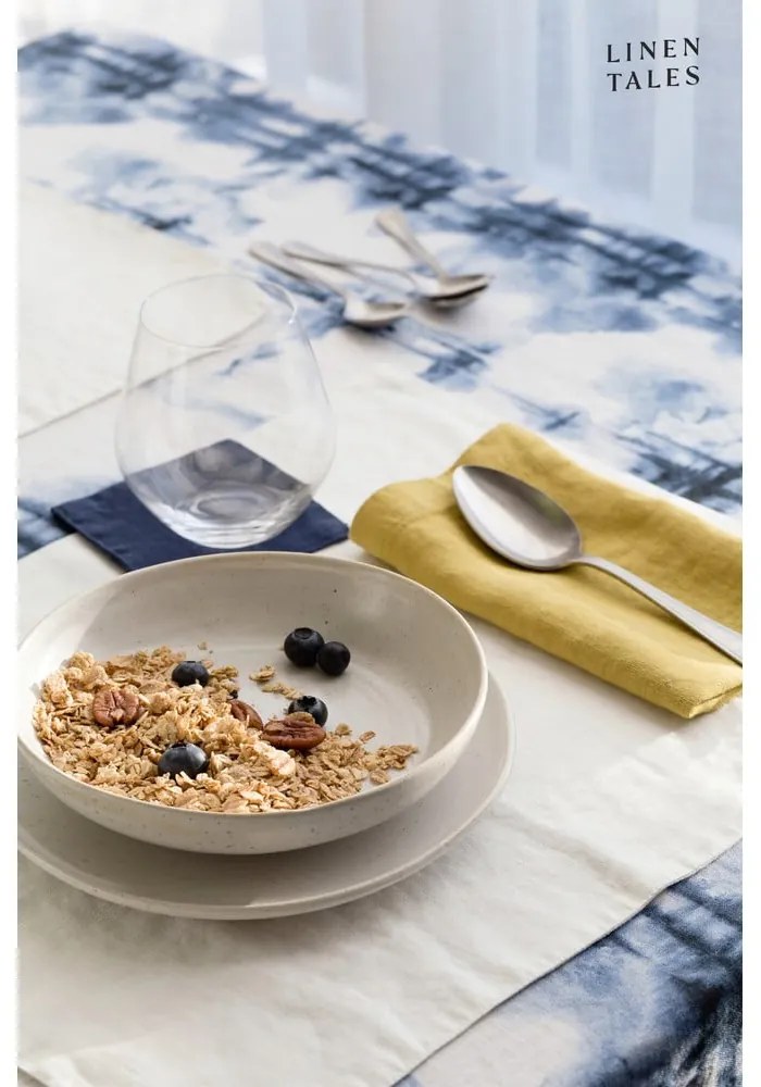 Бяла ленена подложка, 35 x 45 cm - Linen Tales