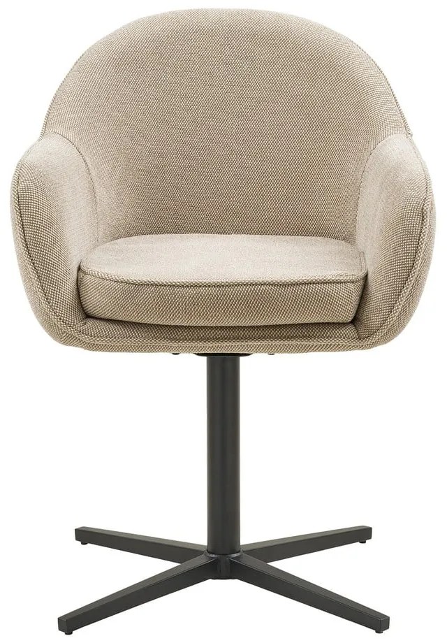 Светлосиви тапицирани трапезни столове в комплект с подлакътници 2 бр. Tamera – House Nordic