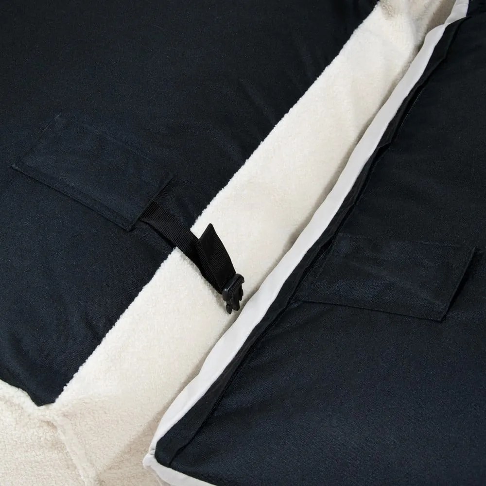 Кафяв пуф от букле Mass Corner 150 Right – SLOWDOWN