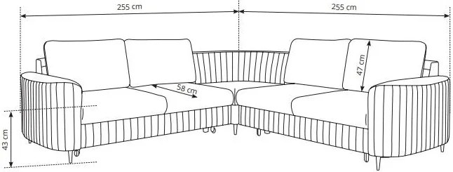 Ъглов диван Irelia