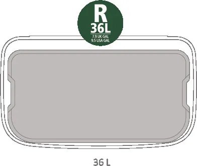 Кош за боклук Brabantia Bo Touch 651105, 36 л, Плавно и безшумно отваряне, Голям отвор, Сив