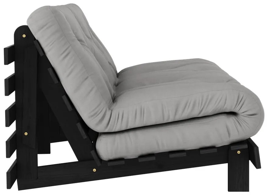 Сив разтегателен диван 160 cm Roots Black Night – Karup Design