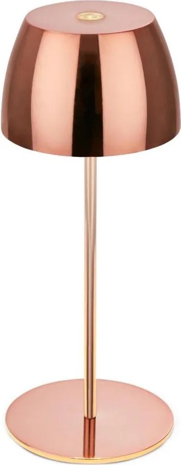 Briloner - LED димируема презареждаема сензорна външна настолна лампа MINI LED/2,5W/5V IP44 1800 mAh медна
