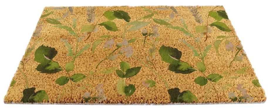 Изтривалка от кокосови влакна 40x60 cm Watercolour Leaves – Artsy Doormats