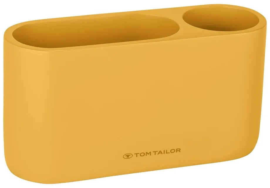 Чаша за четки за зъби от полиресин в цвят горчица Tom Tailor T-Color Bath – Wenko