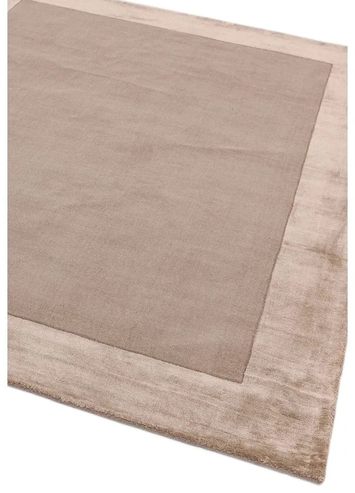 Светлокафяв ръчно изработен килим със смес от вълна 120x170 cm Ascot – Asiatic Carpets